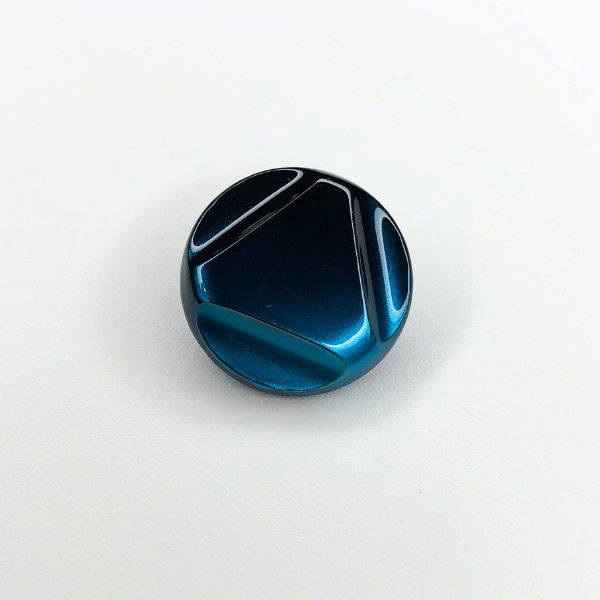 Knopf - 23 mm - türkis mit Farbverlauf